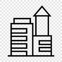 skyscraper, architecture, construction, engineering icon svg