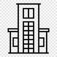 skyscraper, architecture, engineering, construction icon svg