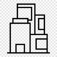 skyscraper, construction, engineering, engineering design icon svg