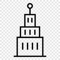 skyscraper, landmark, city, architecture icon svg