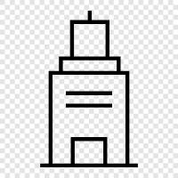 skyscraper, construction, engineering, architecture icon svg