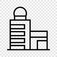 skyscraper, construction, steel, engineering icon svg