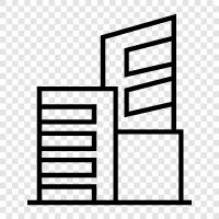 skyscraper, construction, engineering, architecture icon svg