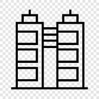 skyscraper, building, construction, engineering icon svg