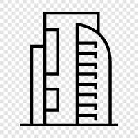 skyscraper, construction, engineering, building icon svg