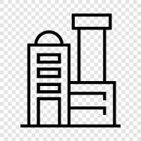 skyscraper, construction, steel, architecture icon svg