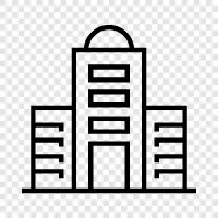 skyscraper, business, office, building icon svg