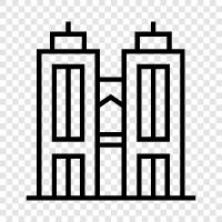 skyscraper, business, company, office icon svg