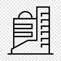 skyscraper, construction, engineering, architecture icon svg