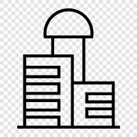 skyscraper, highrise, office building, construction icon svg