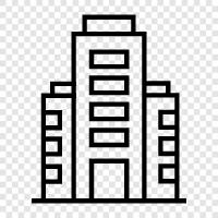 skyscraper, construction, engineering, building icon svg