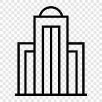 skyscraper, construction, engineering, building icon svg