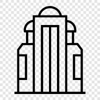 skyscraper, high rise, office building, business icon svg