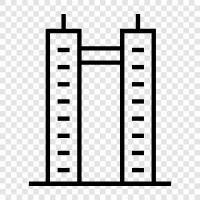 skyscraper, building, structure, Tower icon svg