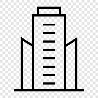 skyscraper, construction, metal, engineering icon svg