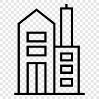 skyscraper, construction, engineering, architecture icon svg