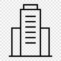 skyscraper, apartment, highrise, building icon svg