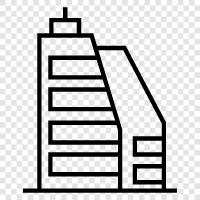 skyscraper, construction, engineering, architecture icon svg