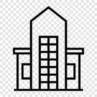 skyscraper, highrise, business, commercial icon svg