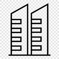 skyscraper, construction, engineering, steel icon svg