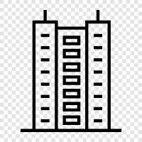 skyscraper, business, finance, investment icon svg