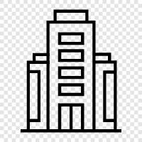 skyscraper, highrise, office building, architecture icon svg