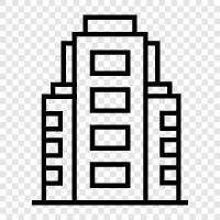 skyscraper, construction, engineering, architecture icon svg