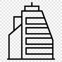 skyscraper, highrise, construction, engineering icon svg