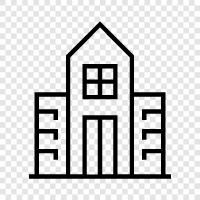 skyscraper, office, building, construction icon svg