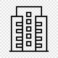 skyscraper, construction, engineering, steel icon svg