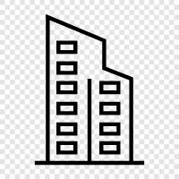 skyscraper, construction, steel, concrete icon svg