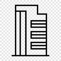 skyscraper, construction, engineering, building icon svg