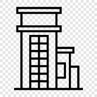 skyscraper, construction, engineering, steel icon svg