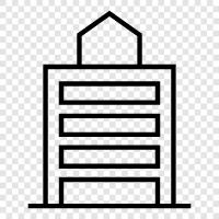 skyscraper, construction, engineering, architecture icon svg