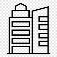 skyscraper, steel, construction, engineering icon svg