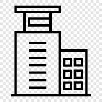 skyscraper, construction, steel, engineering icon svg