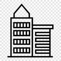 skyscraper, construction, engineering, architecture icon svg