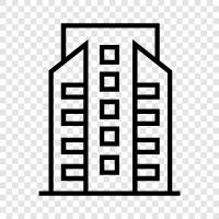 skyscraper, residential, commercial, office icon svg