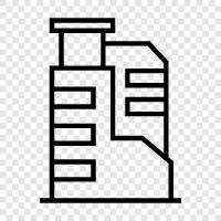 skyscraper, building, architecture, engineering icon svg