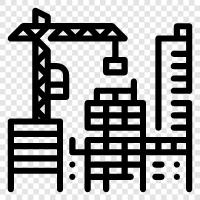 skyscrapers, highrise, highrises, urban icon svg