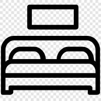 sleep, bedroom, mattresses, bedding icon svg