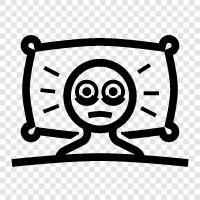 sleeplessness, tiredness, sleep deprivation, circadian rhythm disorder icon svg