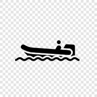 small boat, sailboat, cruiser, rowing icon svg