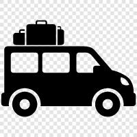 small van, compact van, economy van, small truck icon svg