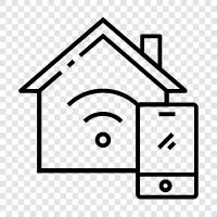 Smart Home Geräte, Smart Home Technologie, Smart Home Sicherheit, Smart Home symbol