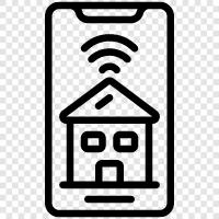 Smart Home Controller, Smart Home Security, Smart Home Automation, Smart Home Monitor symbol