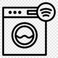 smart washing machine, washing machine, electronic washing machine, top loading washing machine icon svg