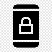 Smartphone Security, Lock Screen, Lock App, Password icon svg