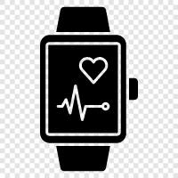 smartwatch, fitness tracker, smartwatch fitness tracker, giyilebilir teknoloji ikon svg