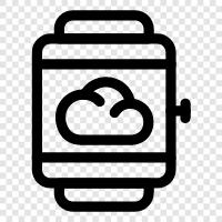 smartwatch temperature, smartwatch weather app, smartwatch weather forecast, smart icon svg